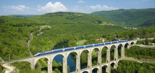 Два новых вокзала TGV на железнодорожной карте Франции